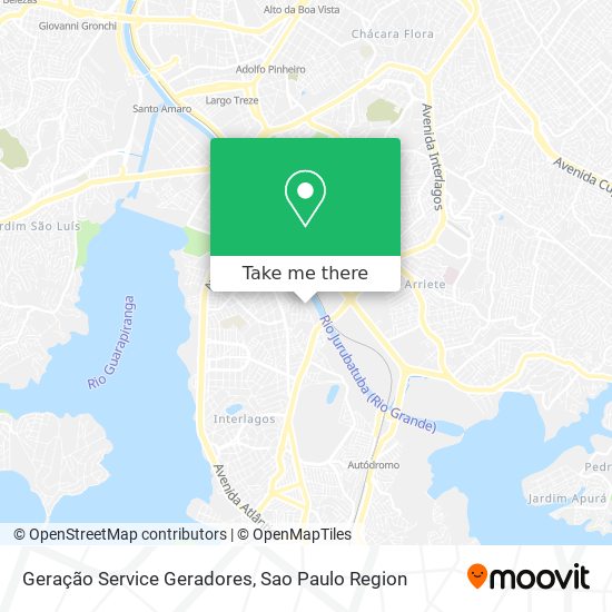 Mapa Geração Service Geradores