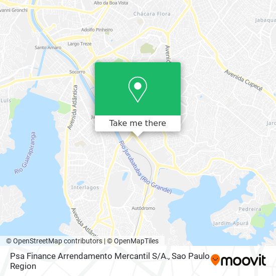 Psa Finance Arrendamento Mercantil S / A. map