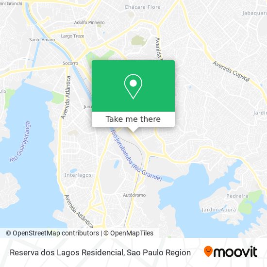 Reserva dos Lagos Residencial map