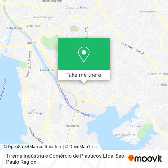 Tirema Indústria e Comércio de Plasticos Ltda map