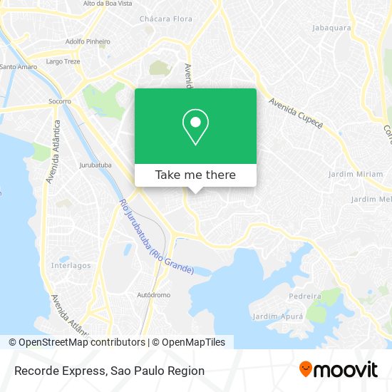 Recorde Express map