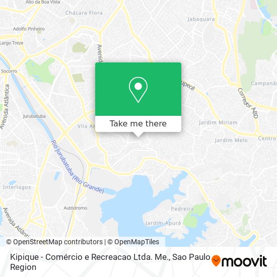 Mapa Kipique - Comércio e Recreacao Ltda. Me.
