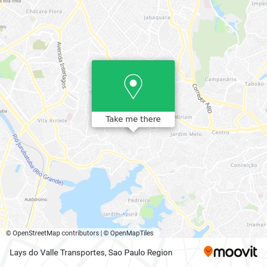 Lays do Valle Transportes map
