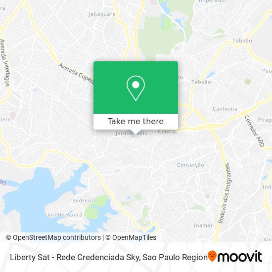 Mapa Liberty Sat - Rede Credenciada Sky