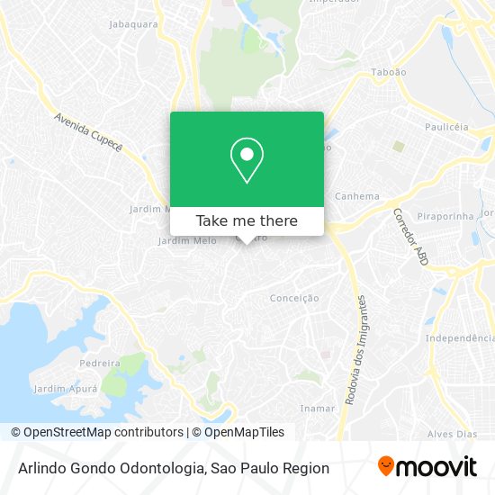 Arlindo Gondo Odontologia map