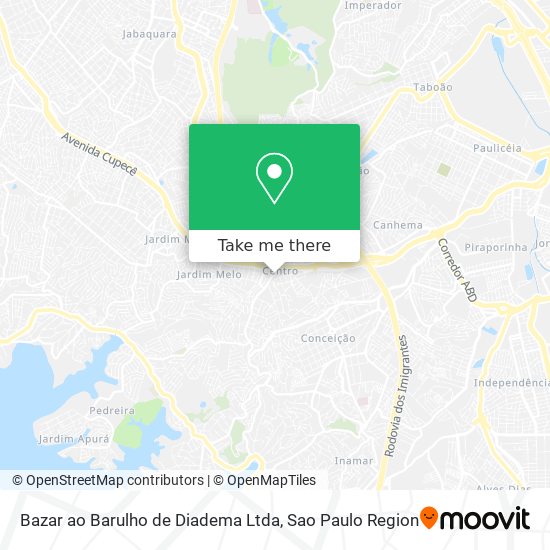 Bazar ao Barulho de Diadema Ltda map