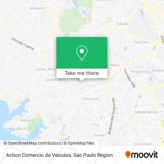 Mapa Action Comercio de Veiculos