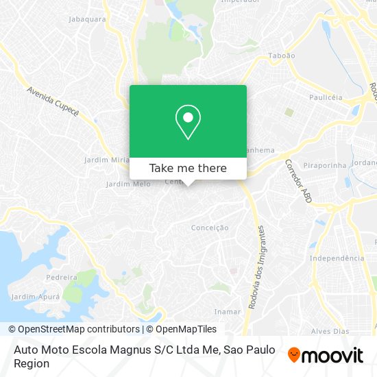 Mapa Auto Moto Escola Magnus S / C Ltda Me