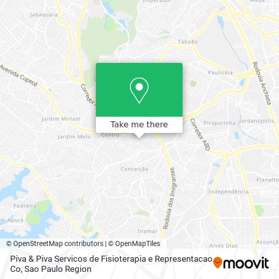 Piva & Piva Servicos de Fisioterapia e Representacao Co map