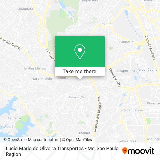 Lucio Mario de Oliveira Transportes - Me map