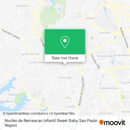 Nucleo de Recreacao Infantil Sweet Baby map