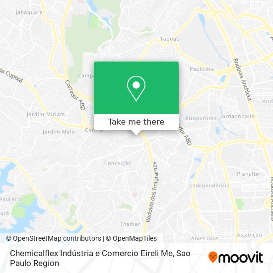 Mapa Chemicalflex Indústria e Comercio Eireli Me