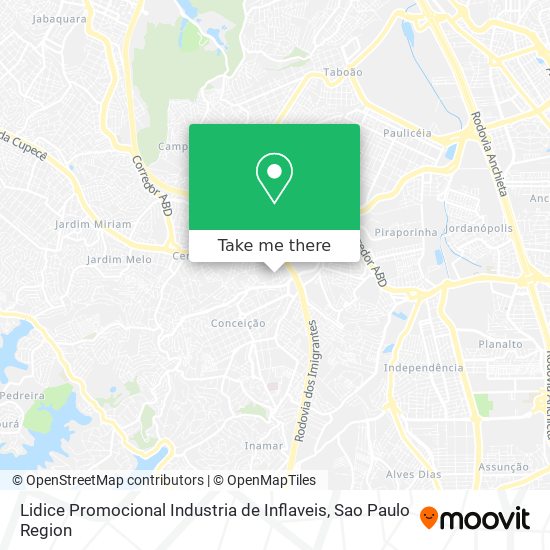 Lidice Promocional Industria de Inflaveis map