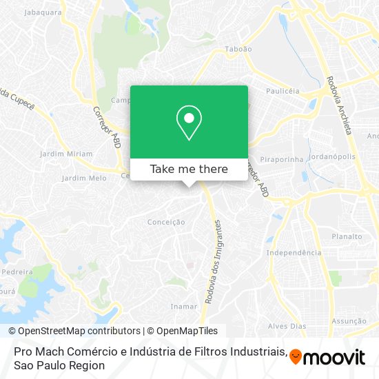 Pro Mach Comércio e Indústria de Filtros Industriais map