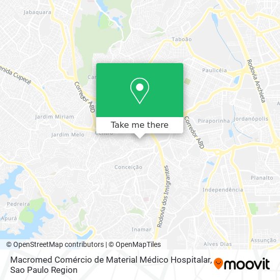Mapa Macromed Comércio de Material Médico Hospitalar