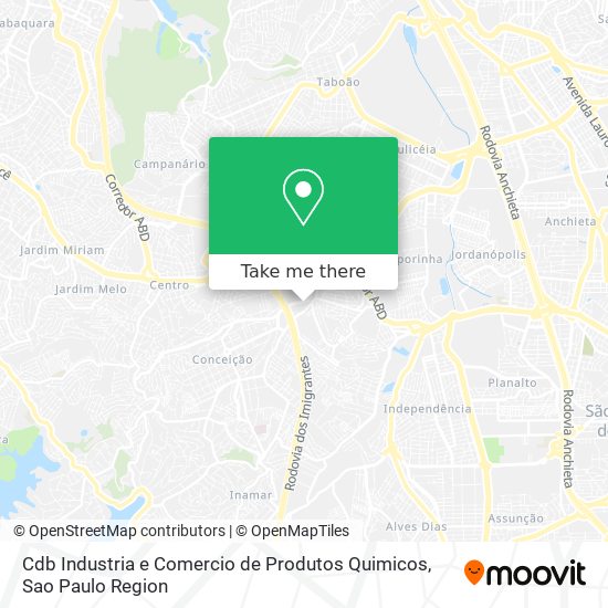 Cdb Industria e Comercio de Produtos Quimicos map