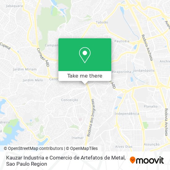 Mapa Kauzar Industria e Comercio de Artefatos de Metal