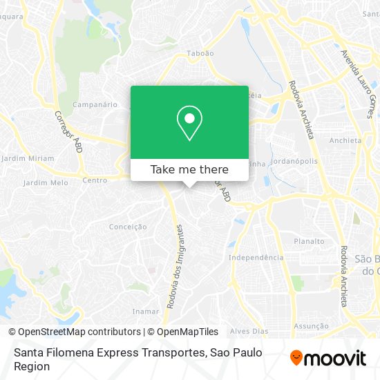 Santa Filomena Express Transportes map