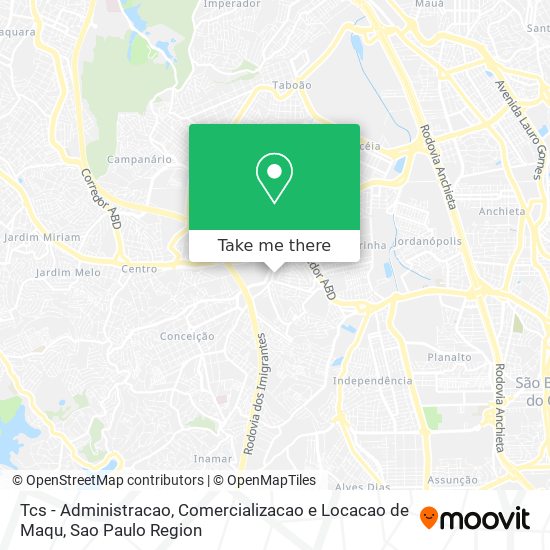 Tcs - Administracao, Comercializacao e Locacao de Maqu map