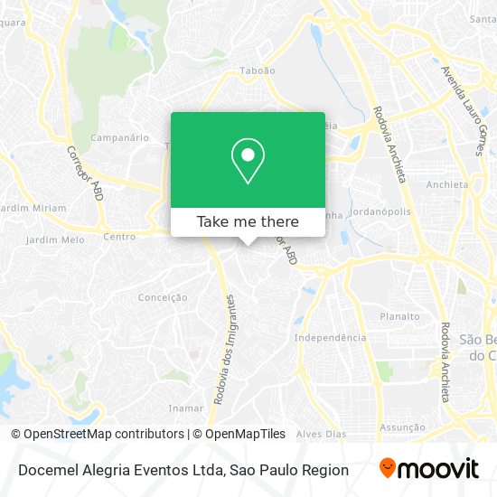 Docemel Alegria Eventos Ltda map