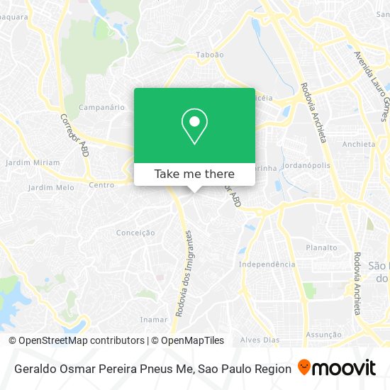 Geraldo Osmar Pereira Pneus Me map