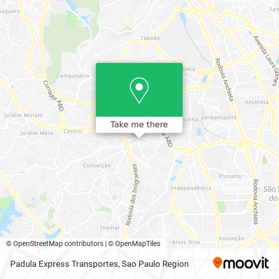 Padula Express Transportes map