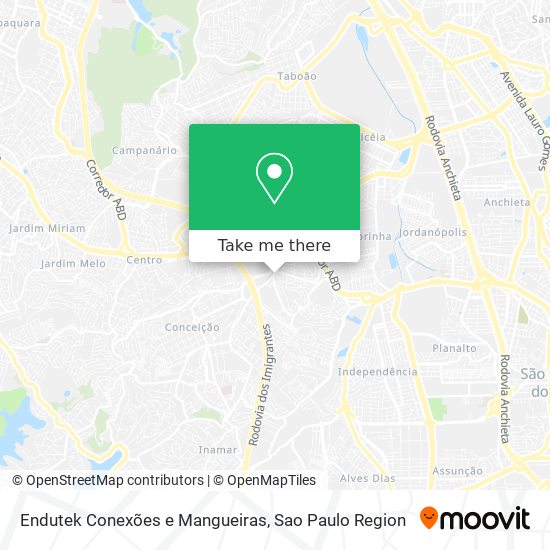 Mapa Endutek Conexões e Mangueiras