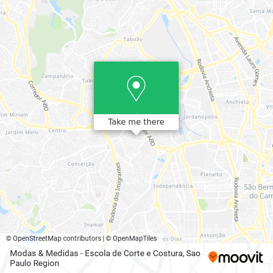 Modas & Medidas - Escola de Corte e Costura map