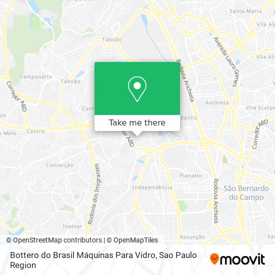 Bottero do Brasil Máquinas Para Vidro map