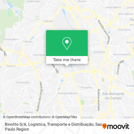 Binotto S / A. Logística, Transporte e Distribuição map