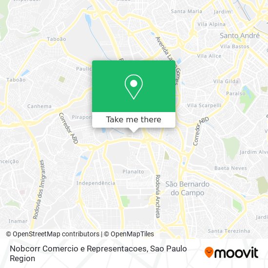 Mapa Nobcorr Comercio e Representacoes