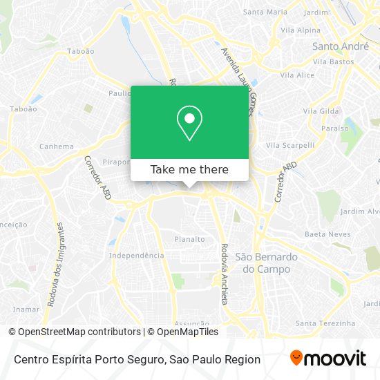 Centro Espírita Porto Seguro map