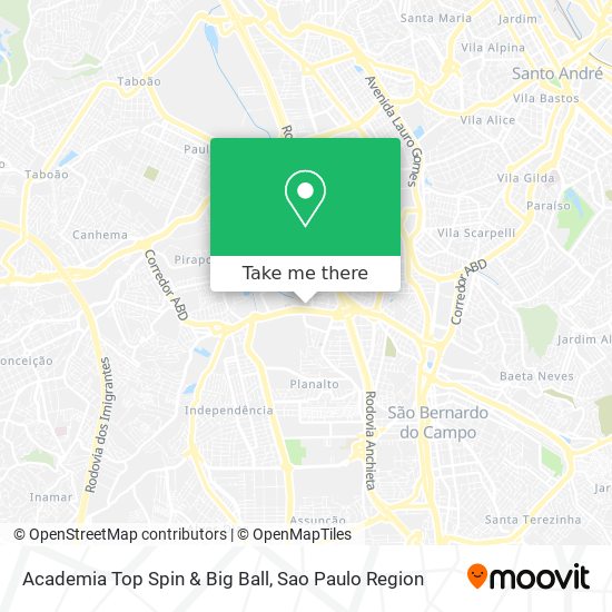 Academia Top Spin & Big Ball map