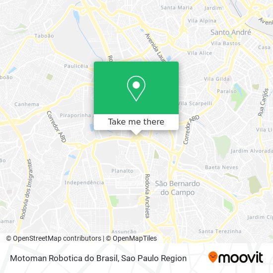 Motoman Robotica do Brasil map