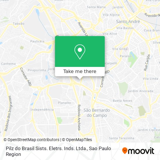 Pilz do Brasil Sists. Eletrs. Inds. Ltda. map