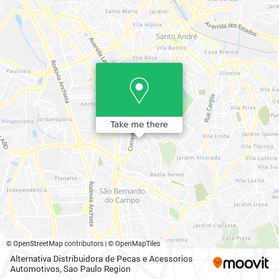 Alternativa Distribuidora de Pecas e Acessorios Automotivos map