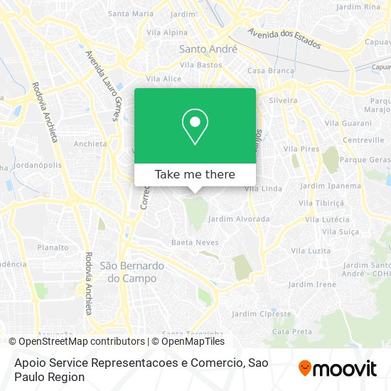 Apoio Service Representacoes e Comercio map