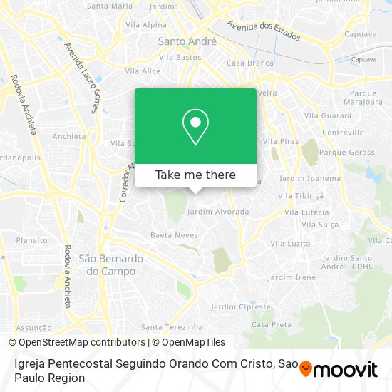 Igreja Pentecostal Seguindo Orando Com Cristo map