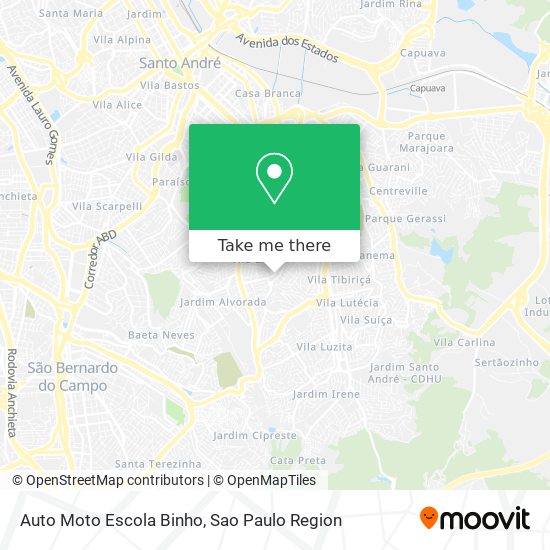 Auto Moto Escola Binho map
