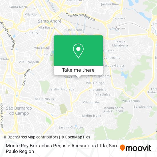 Monte Rey Borrachas Peças e Acessorios Ltda map