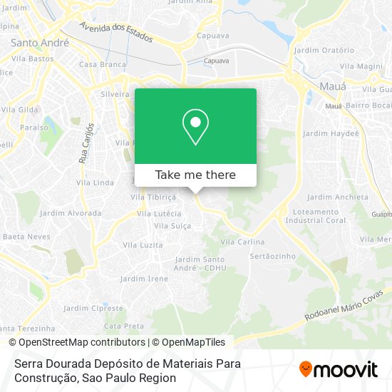 Serra Dourada Depósito de Materiais Para Construção map