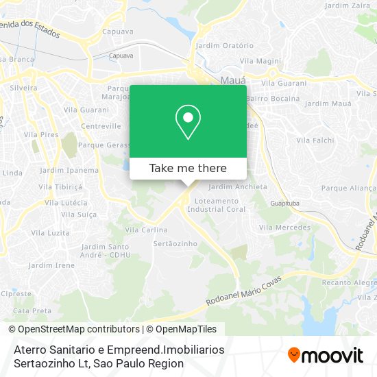 Aterro Sanitario e Empreend.Imobiliarios Sertaozinho Lt map