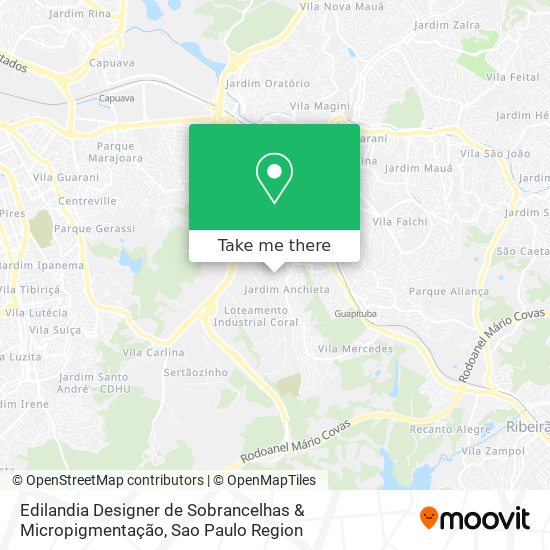 Mapa Edilandia Designer de Sobrancelhas & Micropigmentação