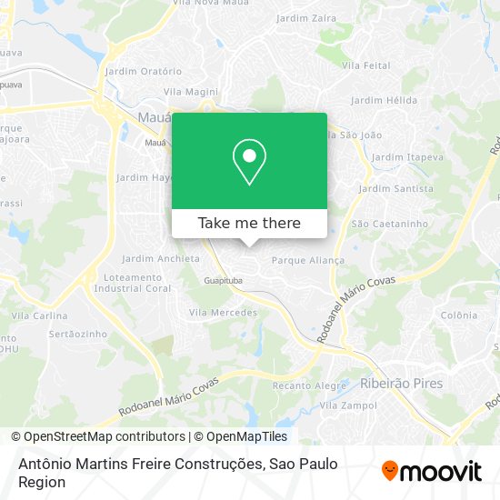 Mapa Antônio Martins Freire Construções