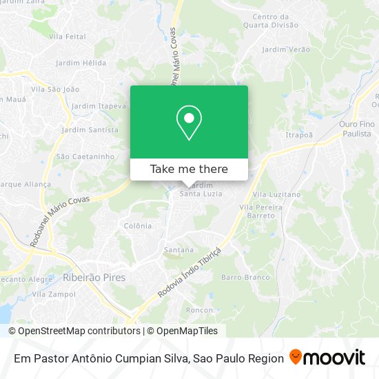 Mapa Em Pastor Antônio Cumpian Silva