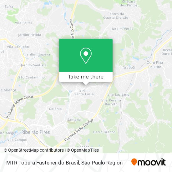 MTR Topura Fastener do Brasil map