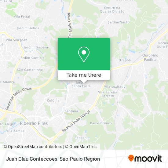 Mapa Juan Clau Confeccoes