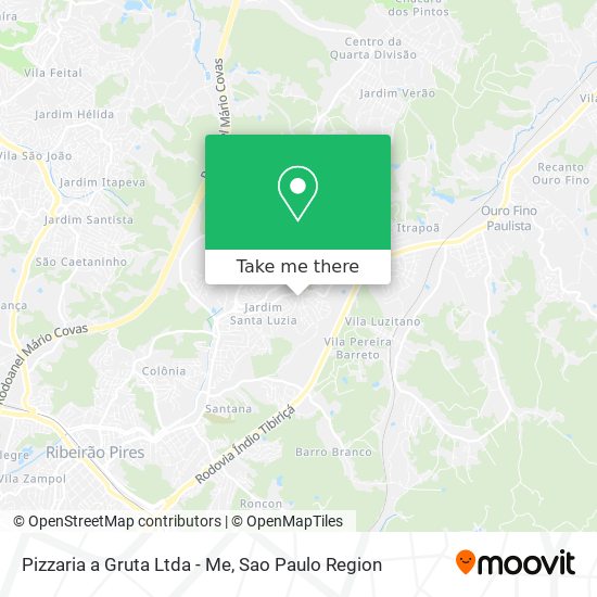 Pizzaria a Gruta Ltda - Me map