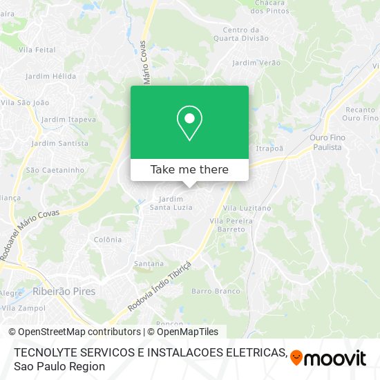 Mapa TECNOLYTE SERVICOS E INSTALACOES ELETRICAS