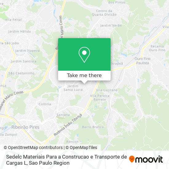 Mapa Sedelc Materiais Para a Construcao e Transporte de Cargas L